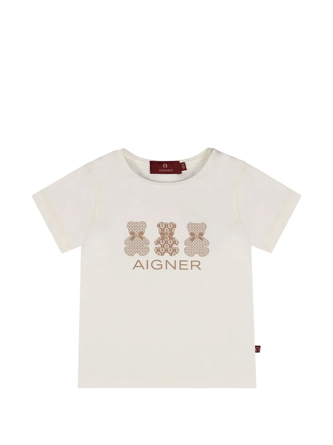 Футболка с принтом Aigner Kids, нейтральные цвета