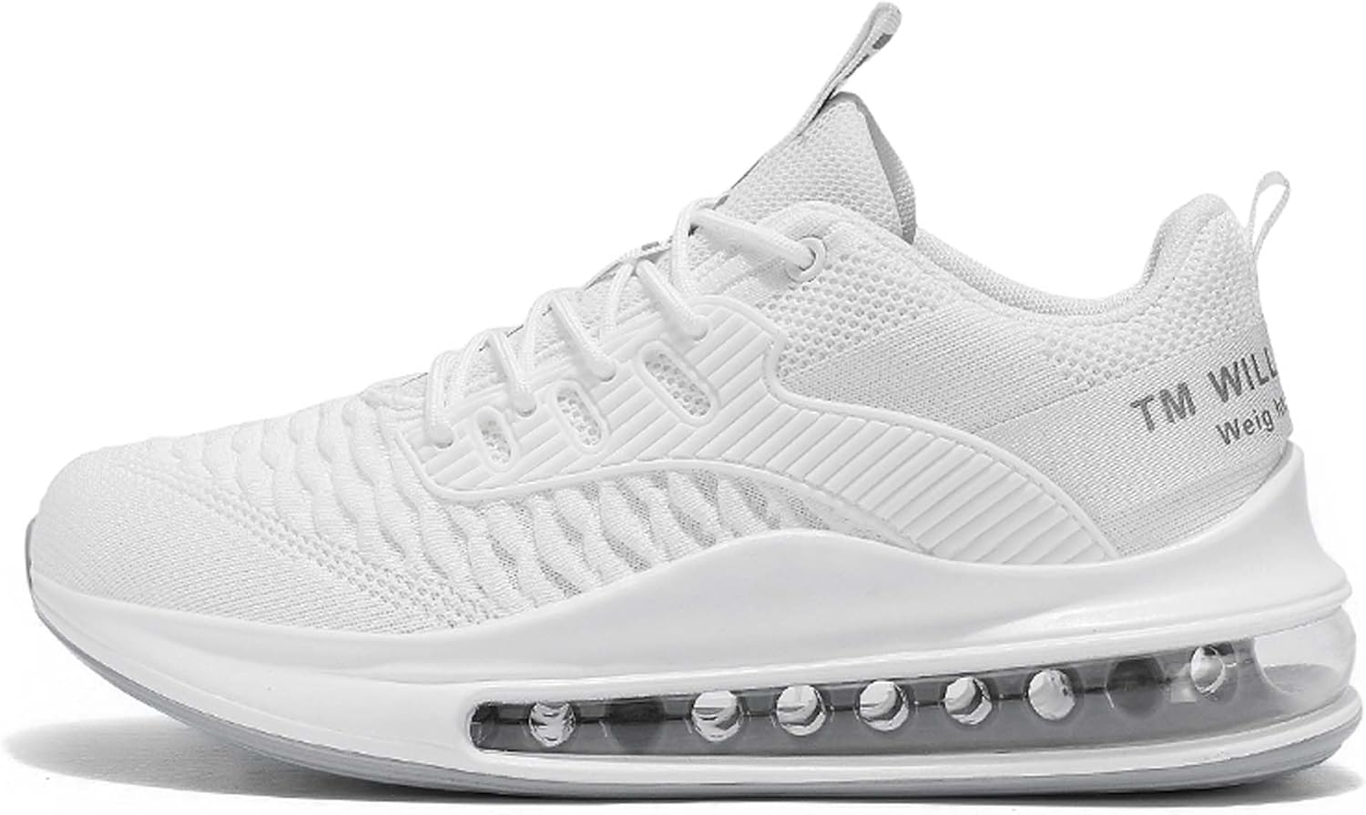 

Кроссовки большого размера с полной подушкой воздуха на подошве, легкие спортивные беговые, обувь для пап Generic, белый