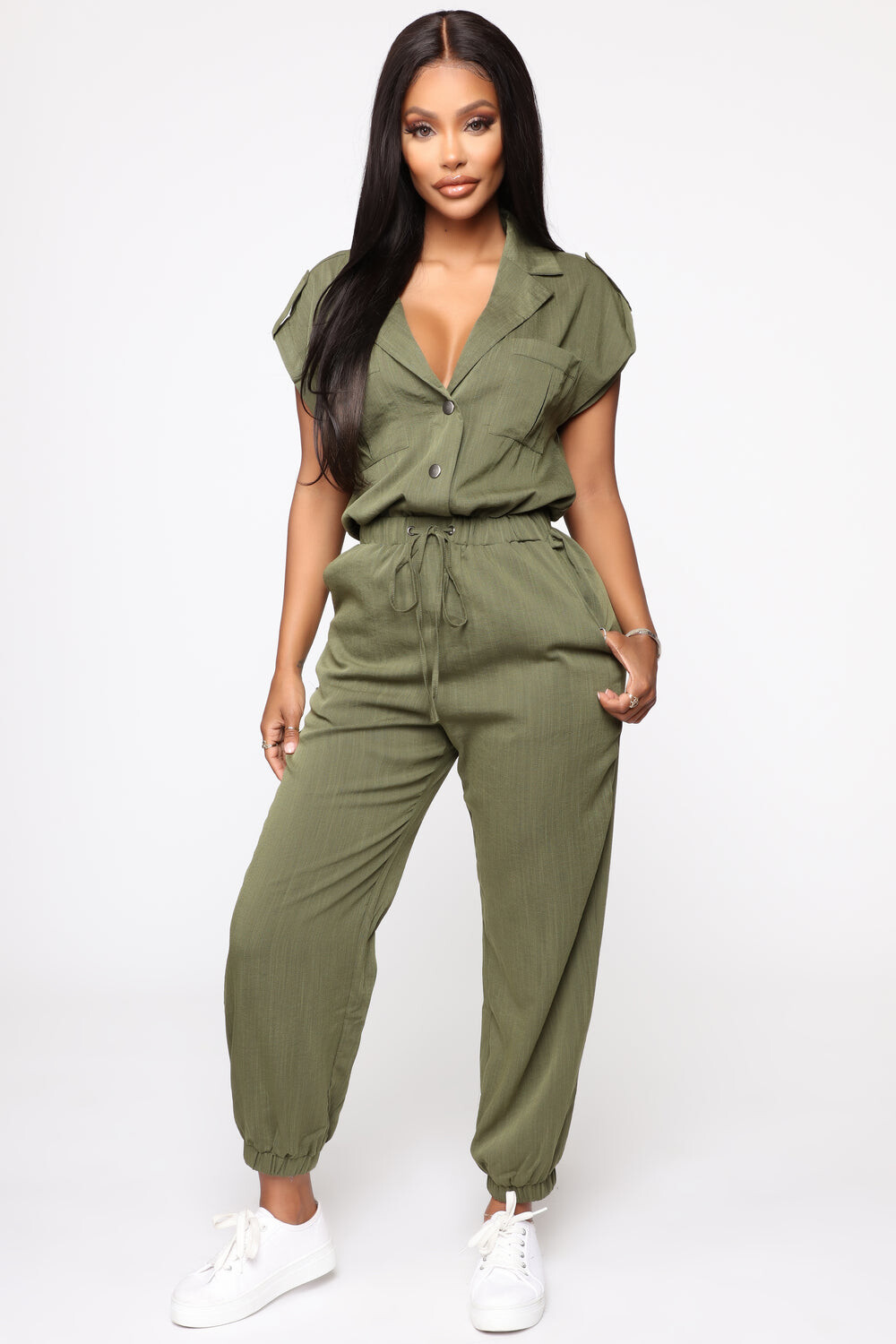 

Комбинезон Fashion Nova YP80432, оливковый