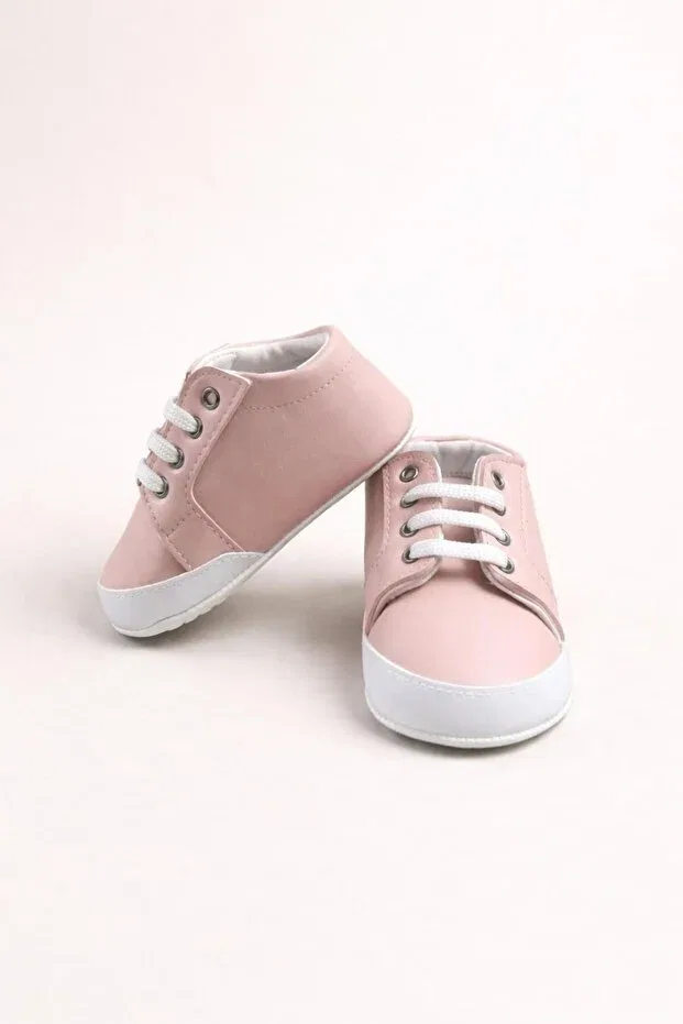 Детские ботиночки для девочек без каблука Numix Baby Kids, Pink — фото 3