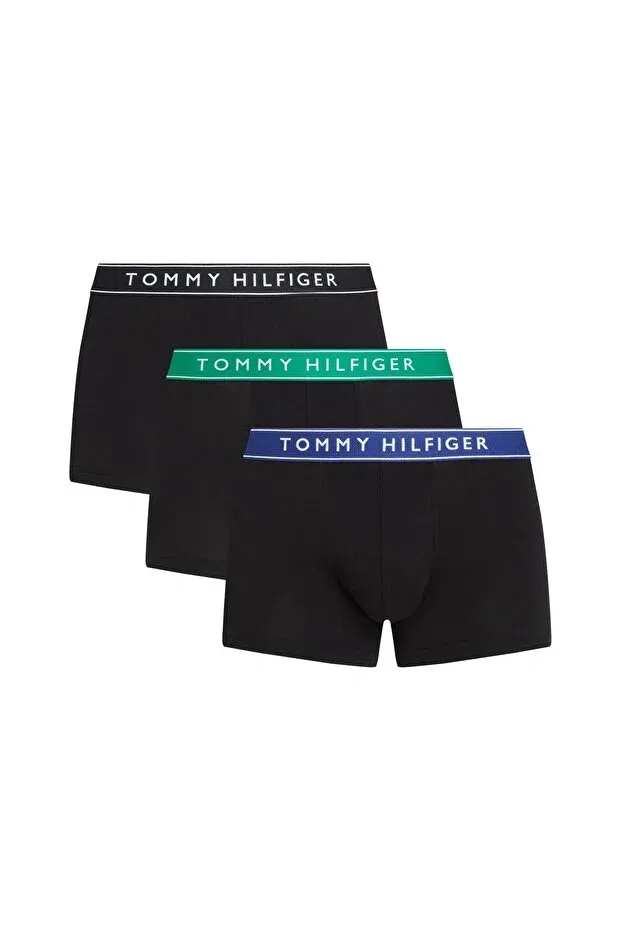Мужской комплект боксеров хлопковый Tommy Hilfiger, Wdge Blu/Olymp Grn/Blk