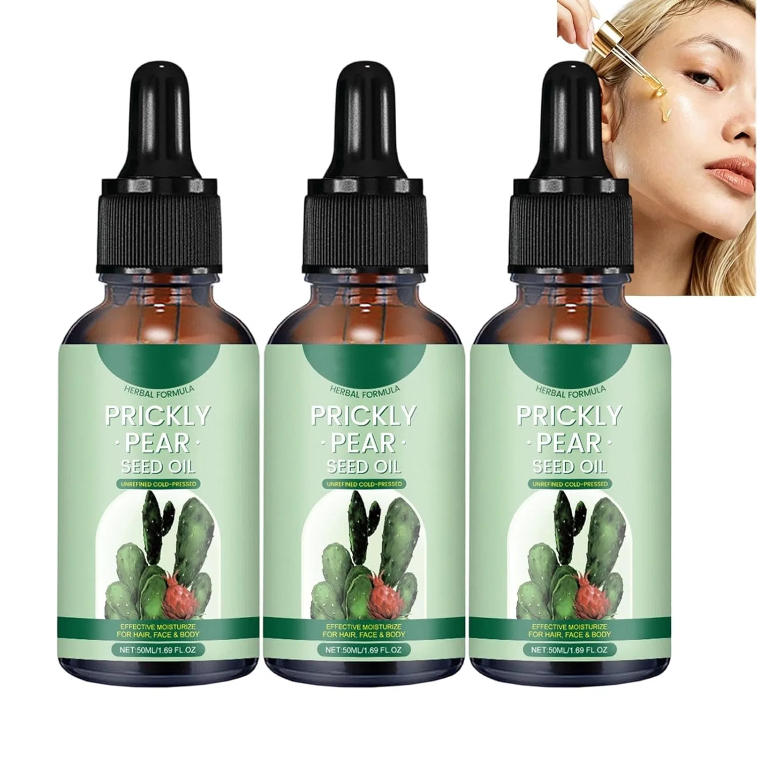 Масло для лица и тела Prickly Pear Oil, 3 шт, 50 мл Tuqieui