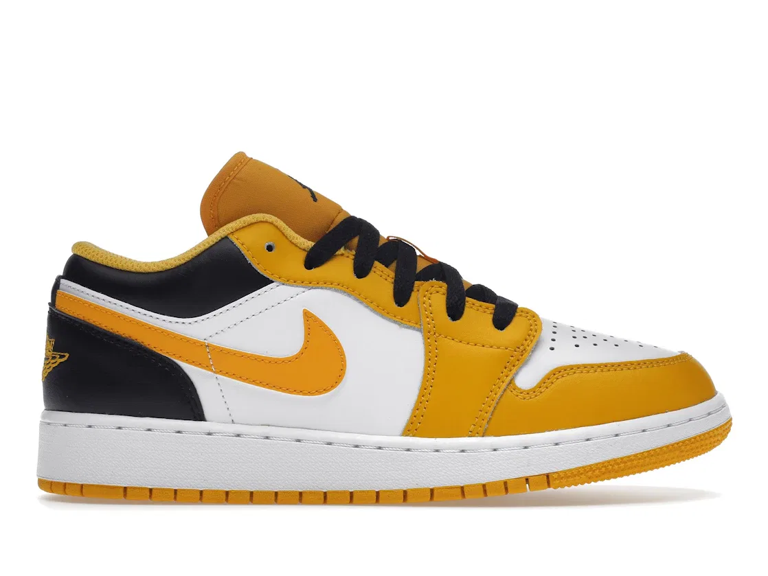Детские кроссовки Lifestyle с белой и черной отделкой Jordan 1 Low, Taxi/White/Black