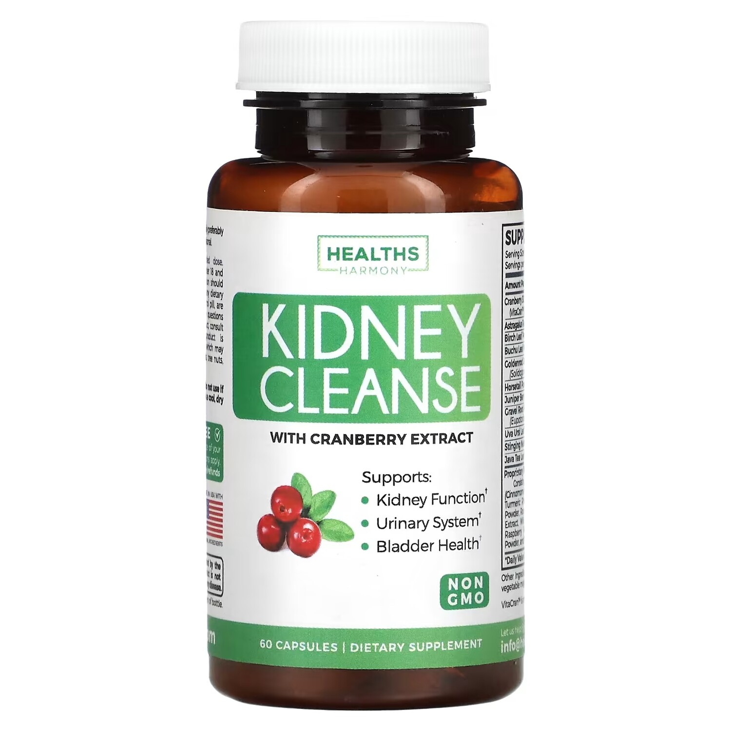 

Healths Harmony Kidney Cleanse, 60 капсул