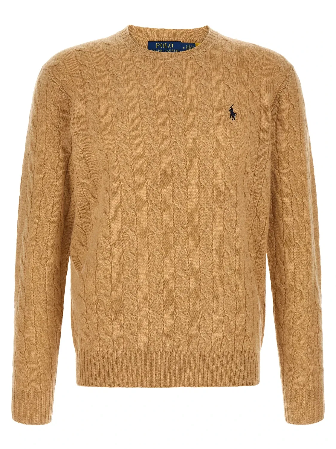 Плетеный свитер Polo Ralph Lauren, бежевый