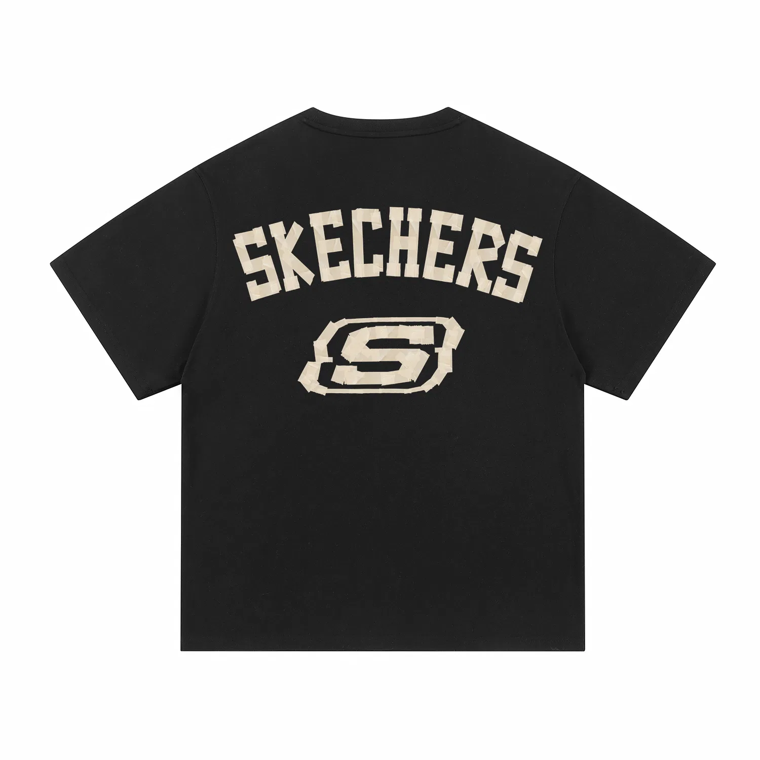 Детская футболка унисекс с круглым вырезом White Skechers — фото 3