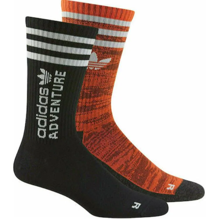 Носки Adidas Originals, 2 пары, Black/Orange — фото 3