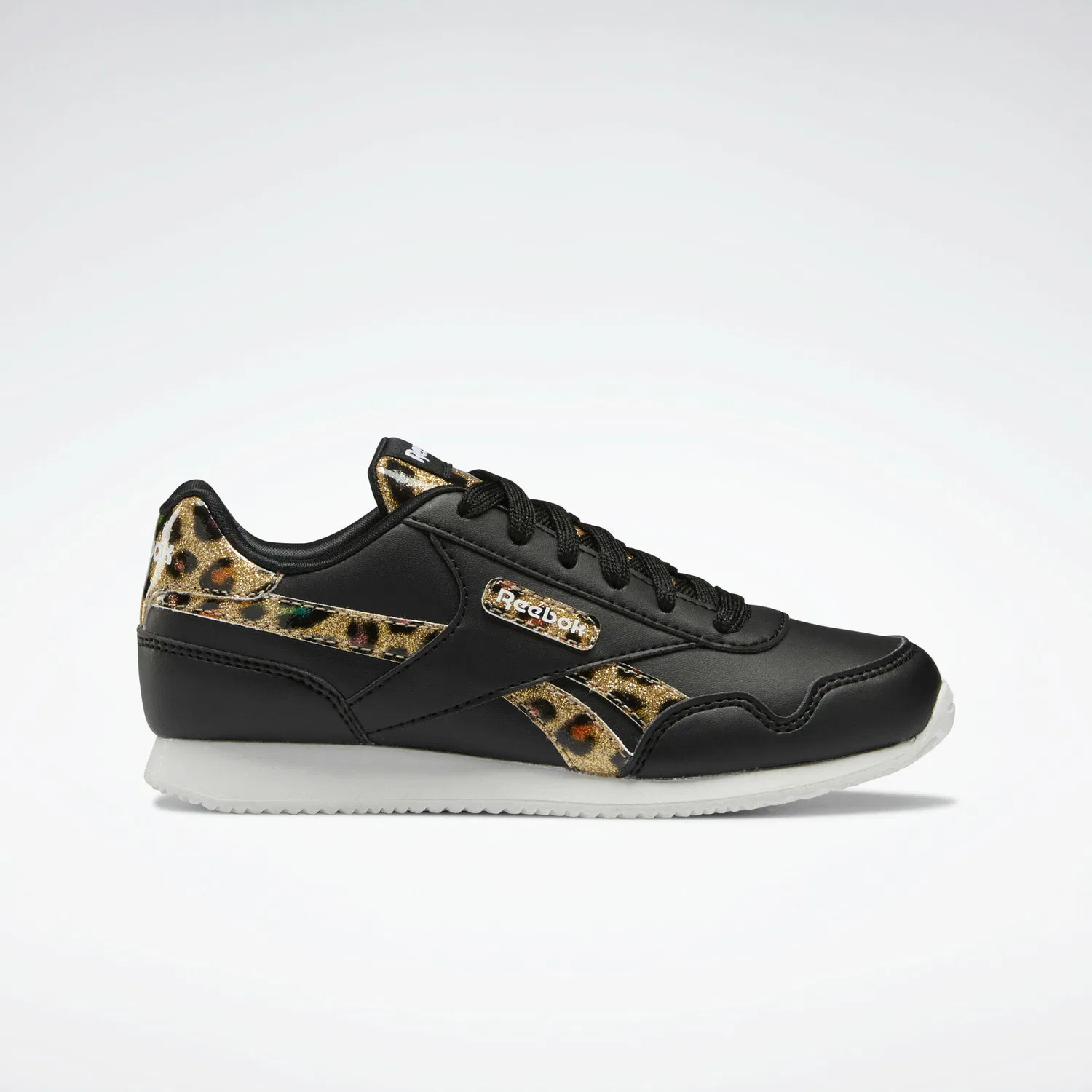 Детские кроссовки с леопардовым принтом Royal Classic Jogger 3 Shoes Reebok, Schwarz Weiss