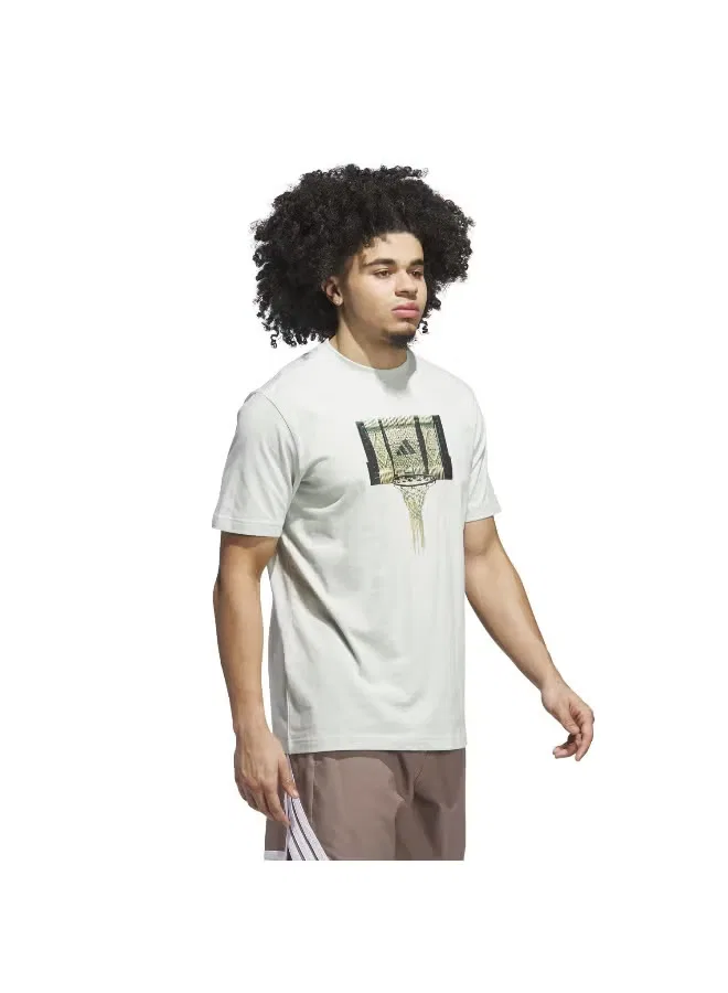 Футболка с принтом Spotlight tee Adidas, зеленый — фото 4