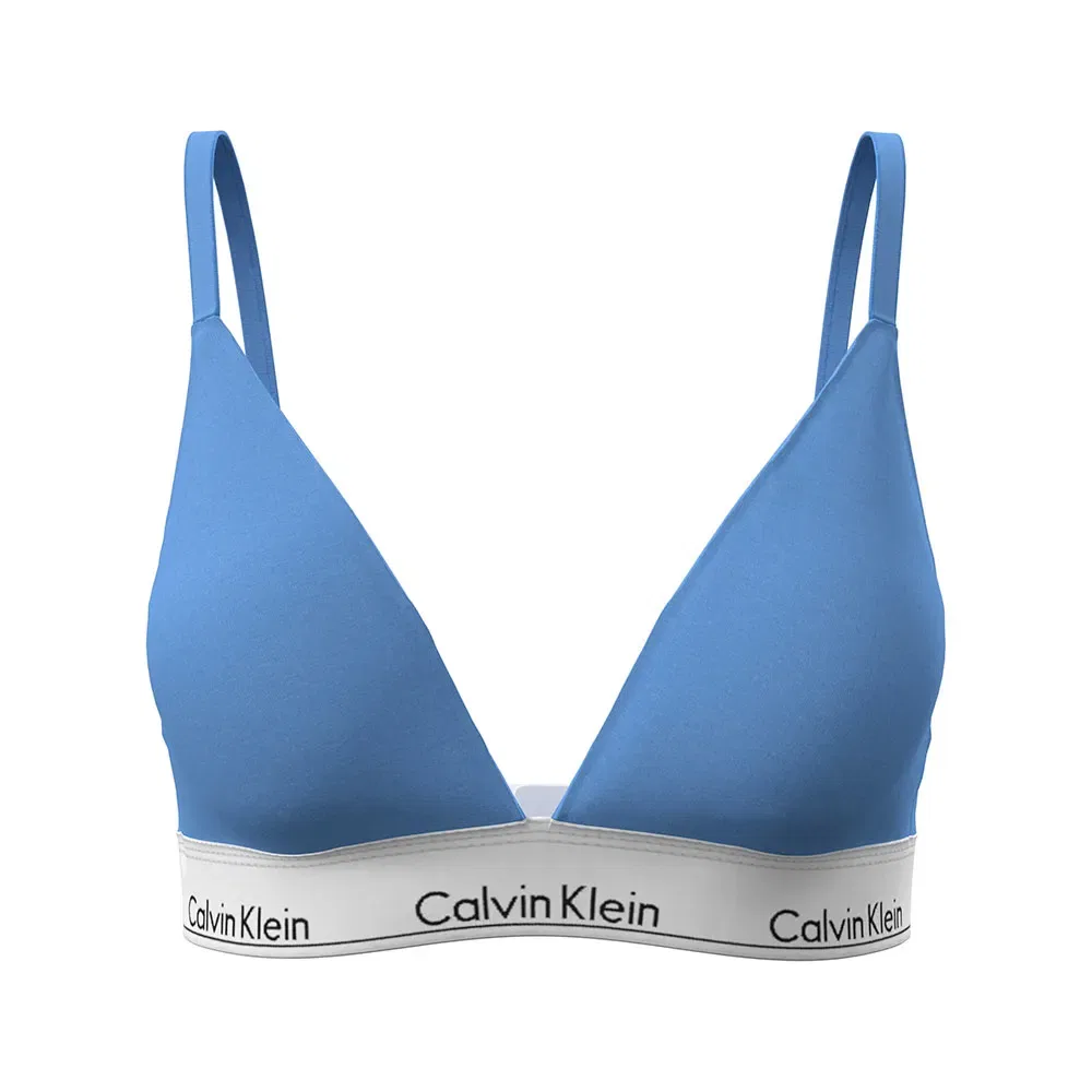 Треугольный бюстгальтер Calvin Klein, синий — фото 3