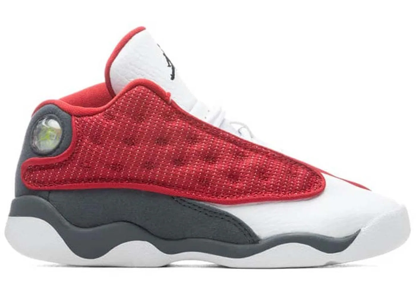 Детские кроссовки для мальчиков с замшевыми вставками Jordan 13 Retro Jordan, Gym Red/Flint Grey-White-Black