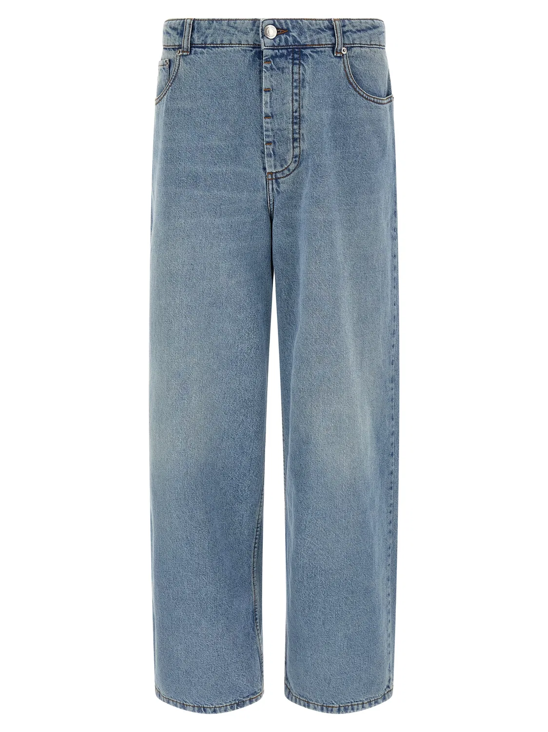 Мужские джинсы свободного кроя AMI Paris, Blue