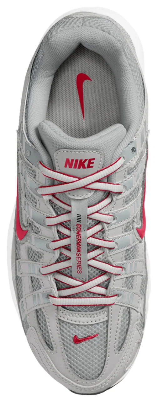 Детские кроссовки для мальчиков с ретро-дизайном Nike P-6000 Nike, Gym Red Metallic Silver — фото 3