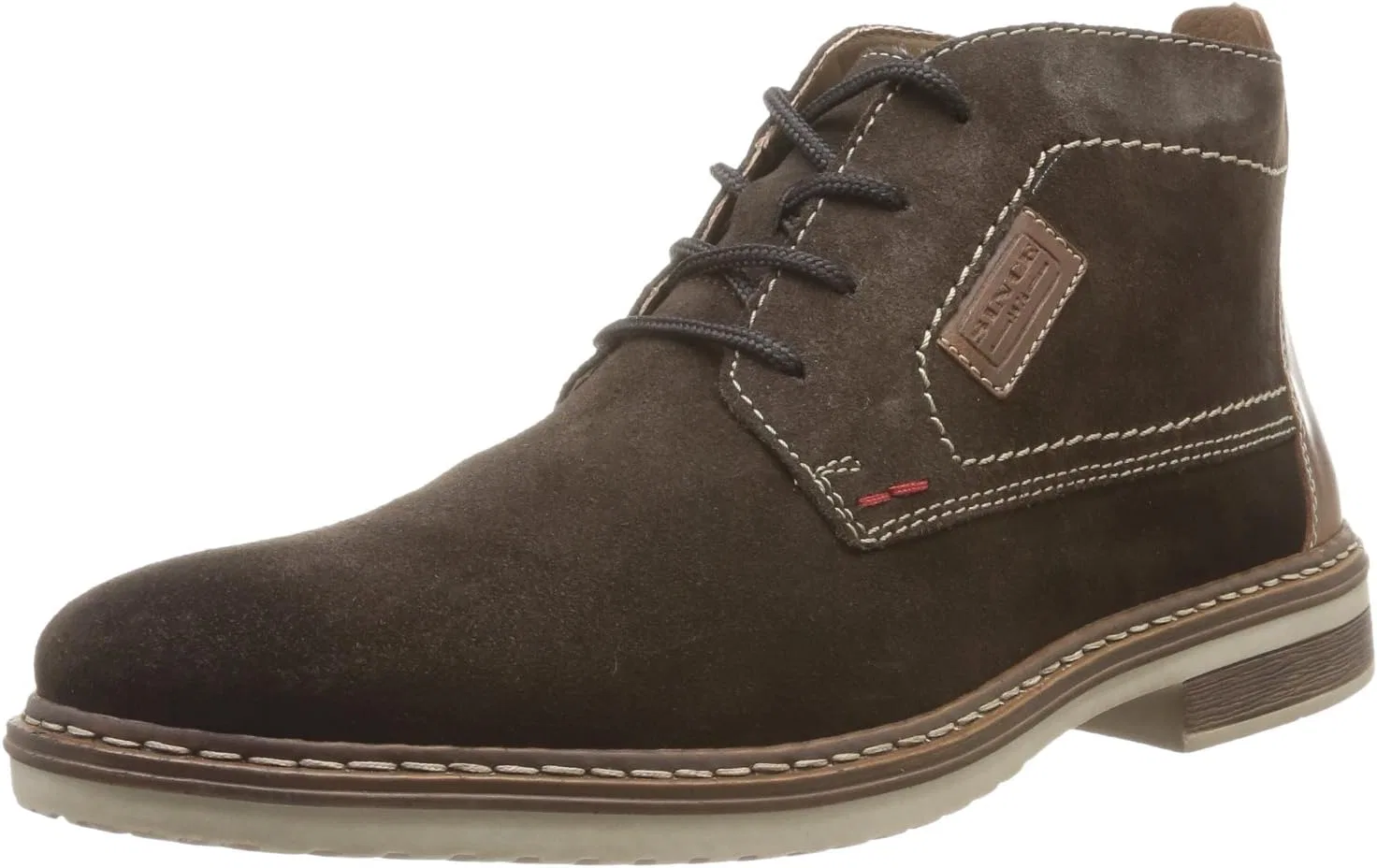 Мужские ботинки-чукка Rieker 30411, цвет какао-могано, велюр, синтетическая подошва из полиуретана, Brown Cocoa Mogano 25