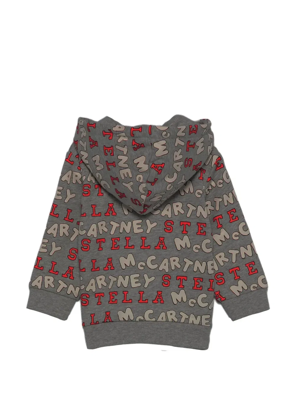Толстовка на молнии с логотипом Stella McCartney Kids, серый — фото 2