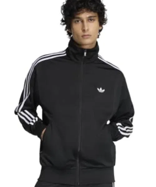 Мужской свитшот с фирменным принтом Firebird Track Top Adidas, Black — фото 4