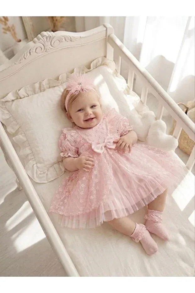 Детское платье для девочек с длинным рукавом Bebila Baby, Pink