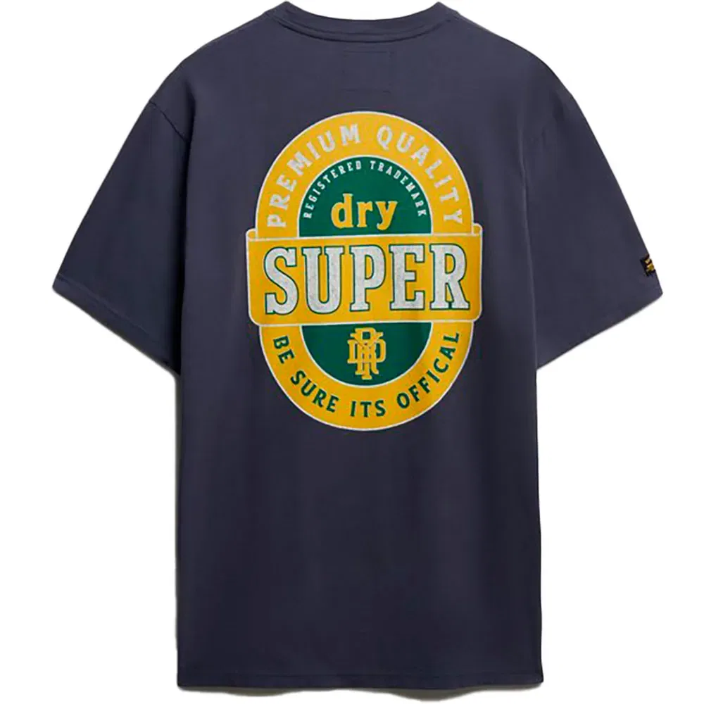 Футболка с коротким рукавом Oversize Tap Room Superdry, синий — фото 2