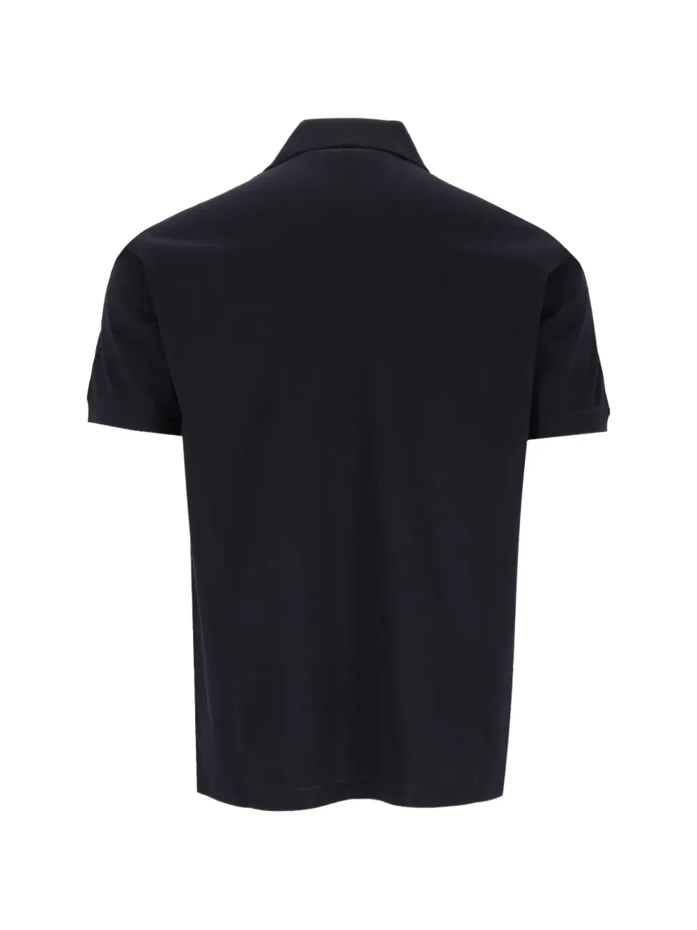 Трикотажная футболка-поло с рельефной вышивкой логотипа EA Emporio Armani, синий — фото 2