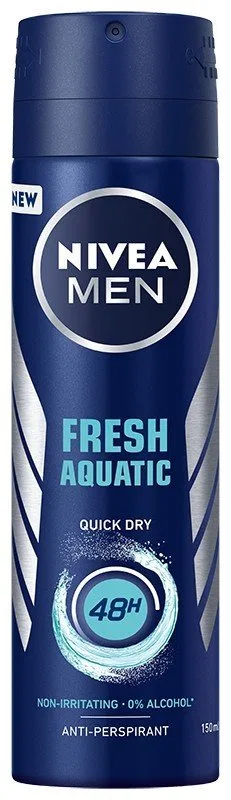 Мужской дезодорант-антиперспирант 150 мл Nivea, Fresh Aquatic