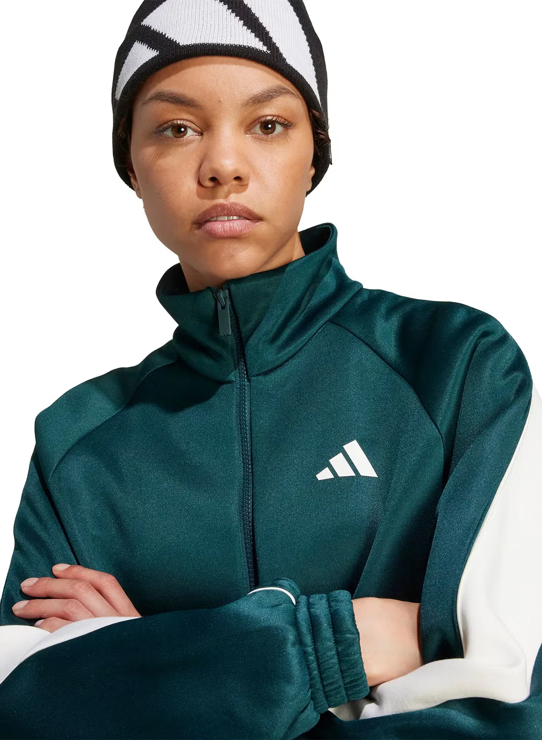 Спортивная куртка свободного кроя Stadium Adidas, белый — фото 4