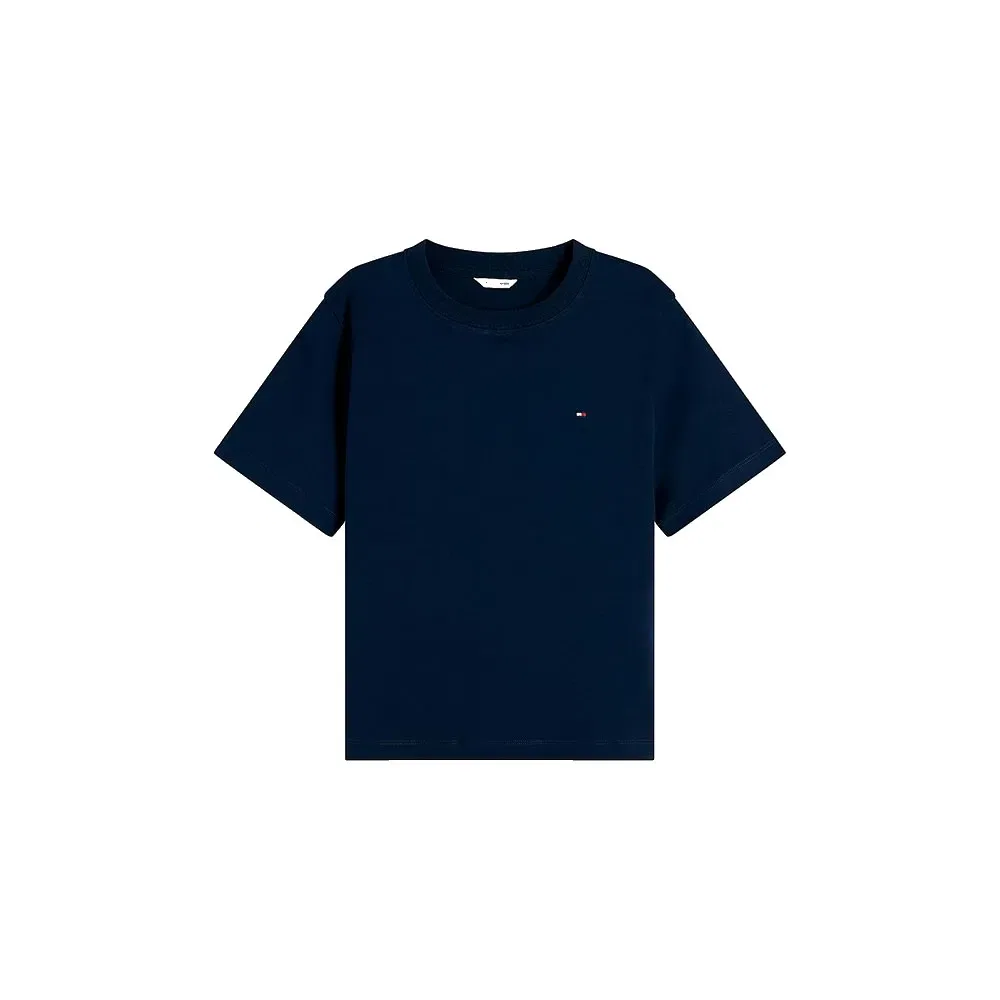 Женская футболка с коротким рукавом Interlock Boxy Fit Tommy hilfiger, Blue — фото 3