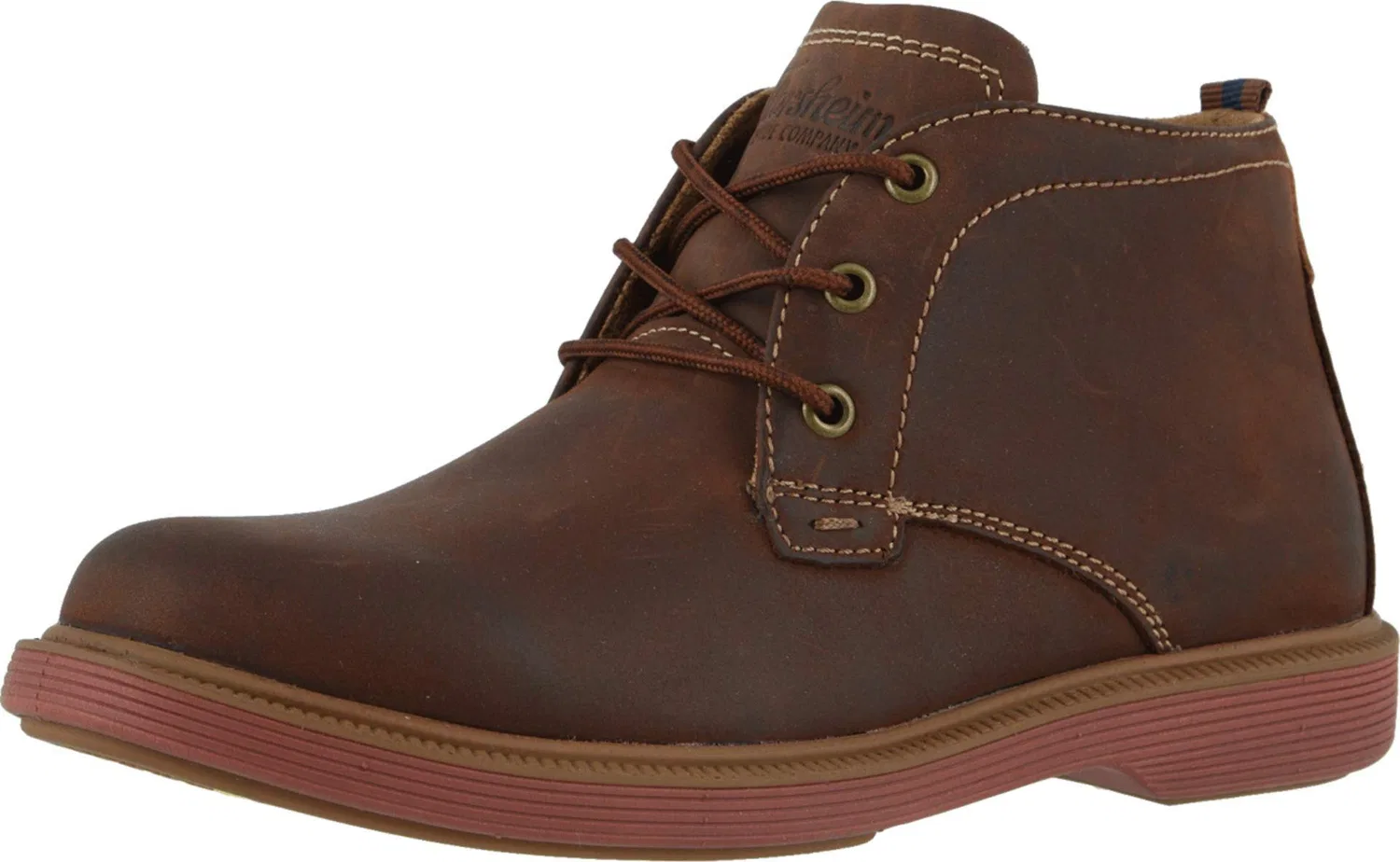 Детские ботинки для мальчиков с кожаным верхом Supacush Chukka Jr Florsheim, Marrone
