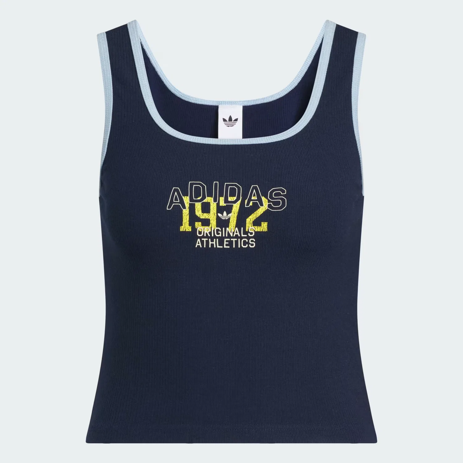 Женский топ с принтом Graphic Rib Adidas Originals, темно-синий индиго — фото 4