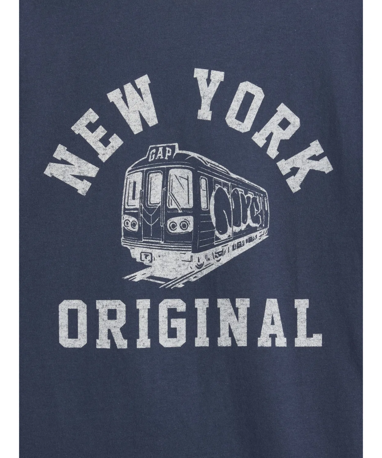 Детская футболка с принтом New York, модель New York Graphic GAP, Green — фото 3
