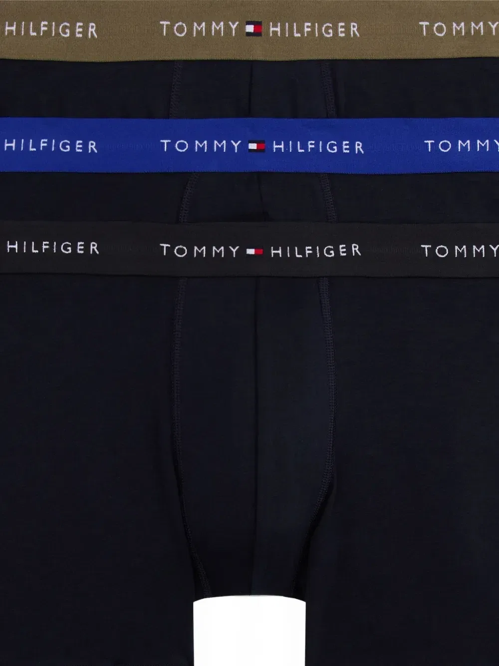 Набор из 3 боксеров с логотипом на поясе Tommy Hilfiger, черный — фото 2