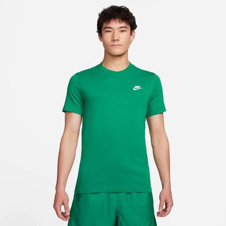 Мужская хлопковая футболка Nike Sportswear, Цвет: Grun