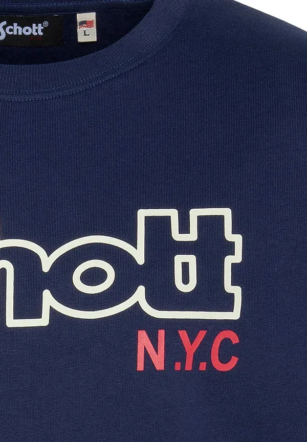 Свитшот с принтом Sweatshirt Schott, Marine, морской — фото 3