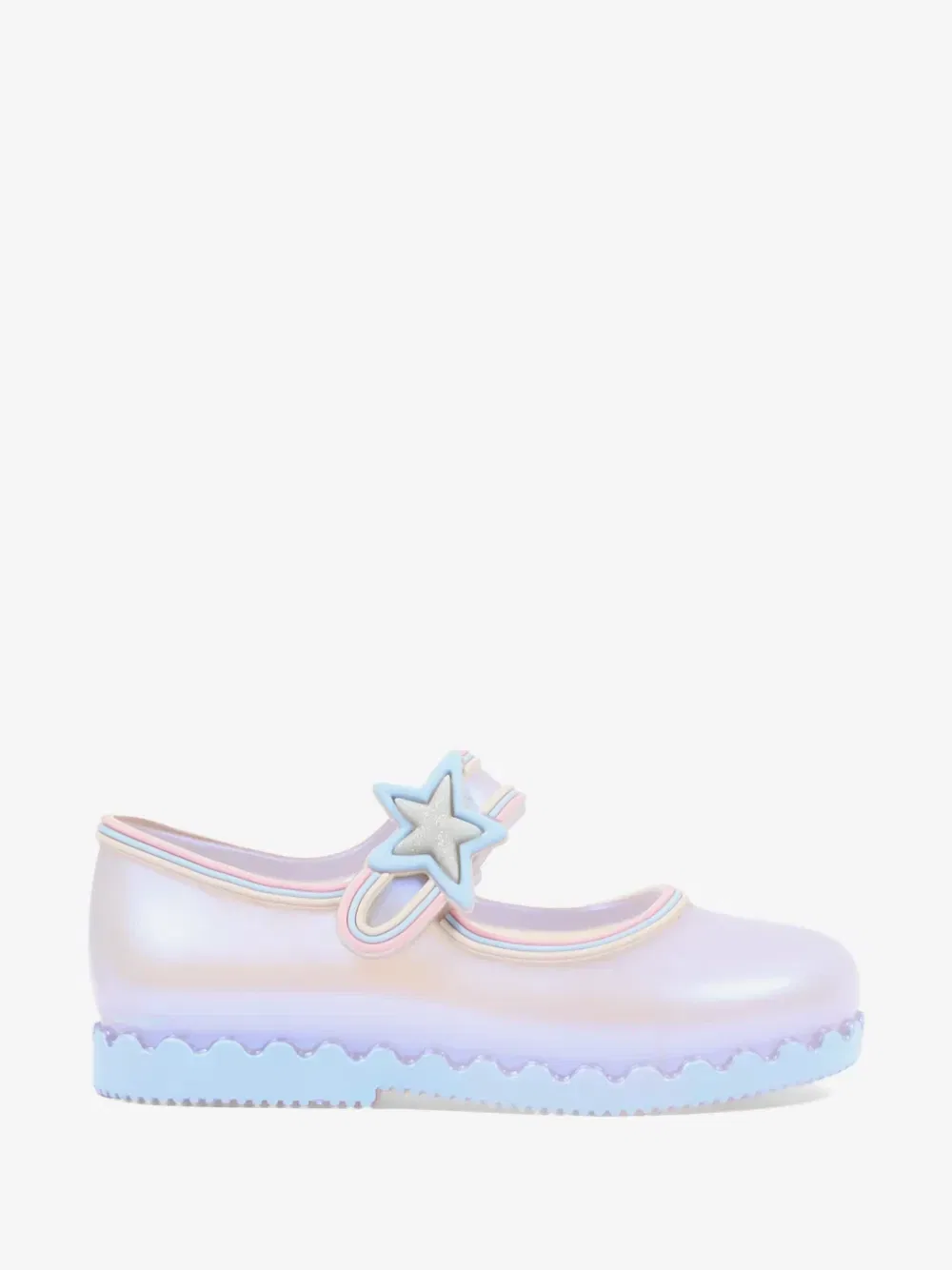 Балетки Hip Ballerina со звездочками Mini Melissa, фиолетовый — фото 2