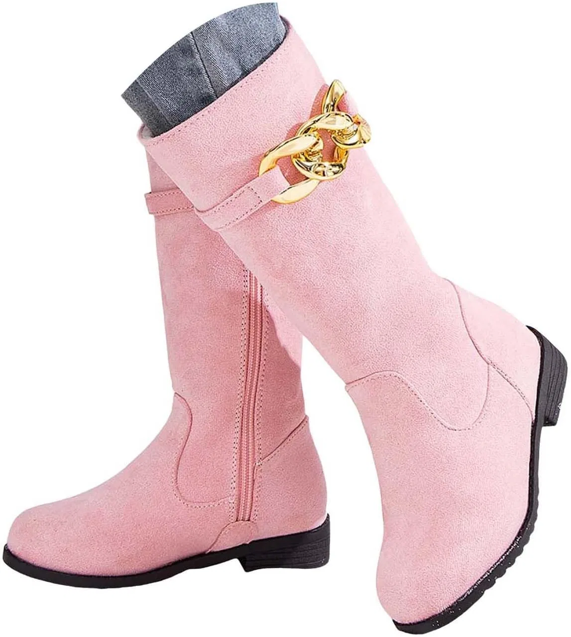 Детские сапоги для девочек с принтом, Western Boots, Pink