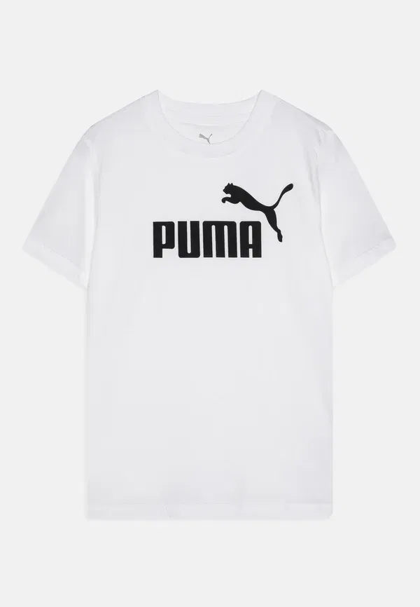 Футболка хлопковая Logo tee unisex Puma, white, белый