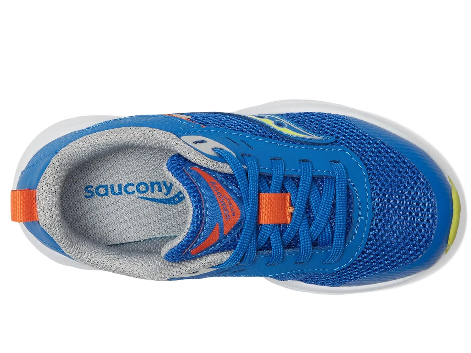 Детские кроссовки для мальчиков с кожаным верхом Axon Kdz Saucony, Blu Cedro — фото 2