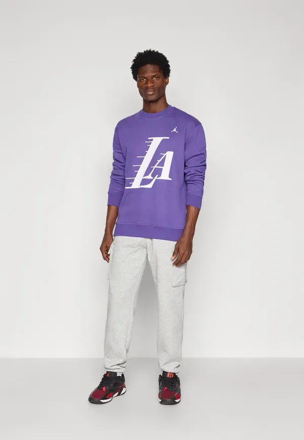 Толстовка Club wear Jordan, фиолетовый/жёлтый — фото 2