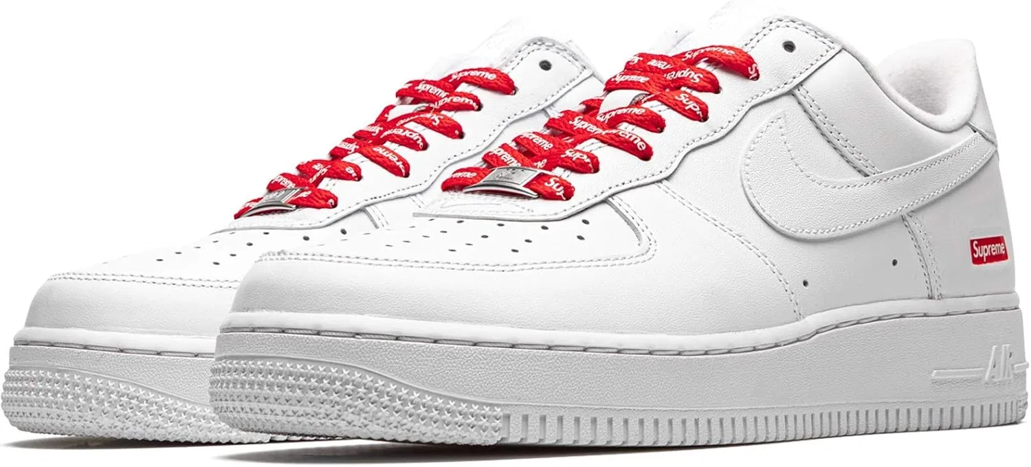 Кроссовки Nike Air Force 1 Low Supreme Mini Box Logo Mens Cu9225 100 White — фото 3