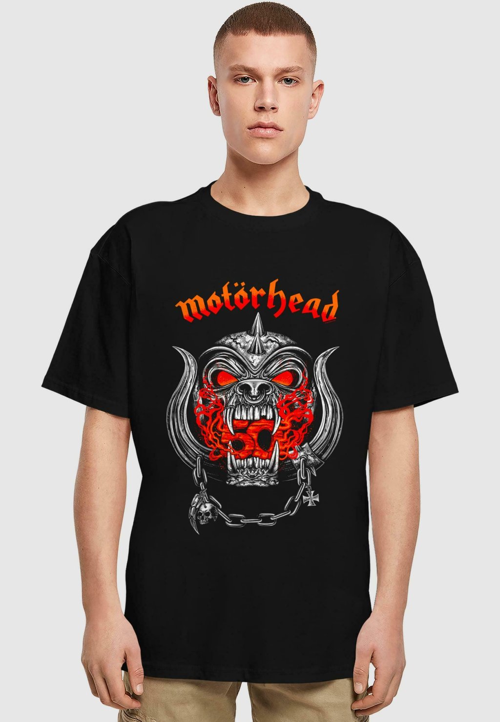 

Футболка с принтом MOTORHEAD - 50TH WARPIG FLAMES HEAVY TEE Merchcode, черный