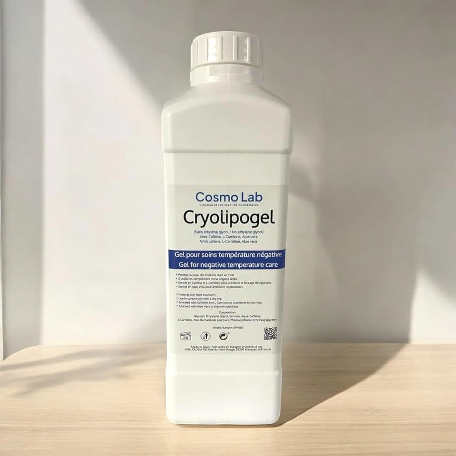 Криолипогель Cryolipogel Dry Membrane Gel Cryolipolyse, 1000 мл Cosmo Lab Clinic — фото 2