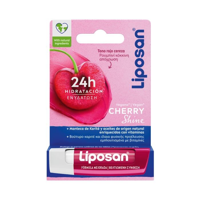 

Бальзам для губ Bálsamo Labial Cherry Shine Liposan, 4,8 gr
