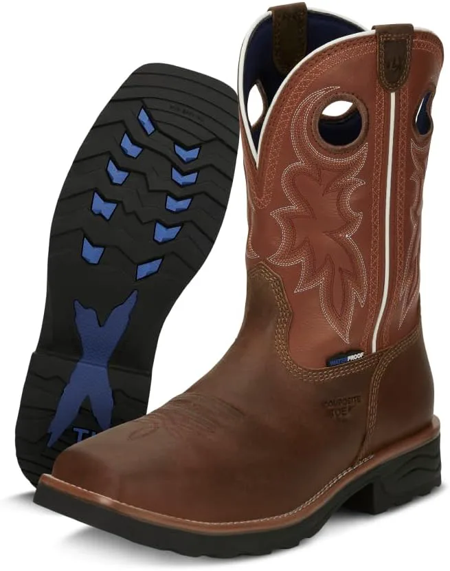 

Рабочие ботинки Tony Lama Fireball 11 с композитным носком, водонепроницаемые - коллекция TLX - вставка Dri-Lex, амортизирующий комфорт