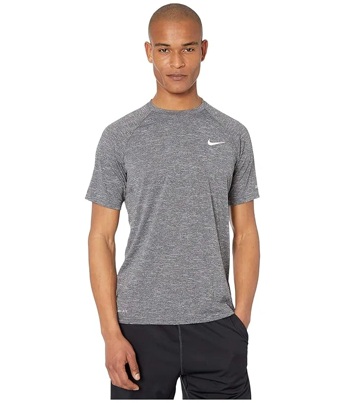 Футболка для плавания Nike Swim Heather Short Sleeve Hydroguard, Black