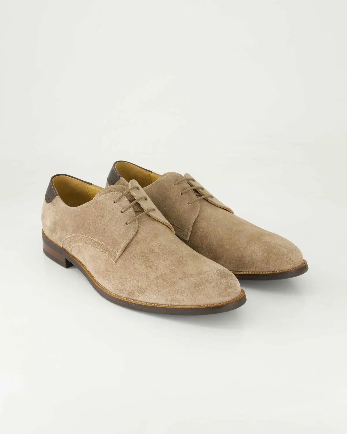 Schnürschuhe veloursleder DIGEL, beige