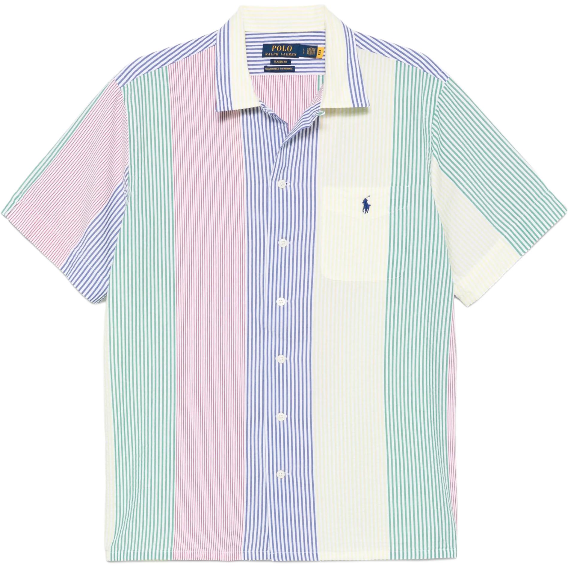 

Рубашка из жатой ткани Polo Ralph Lauren, celestial синий