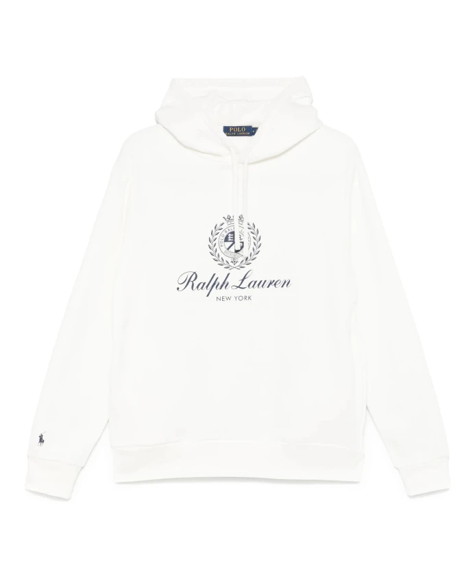 

Хлопковая толстовка с капюшоном и добавлением эластана. Polo Ralph Lauren, белый