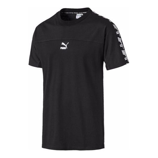 

Футболка clothing t-shirt 'black white' Puma, черный