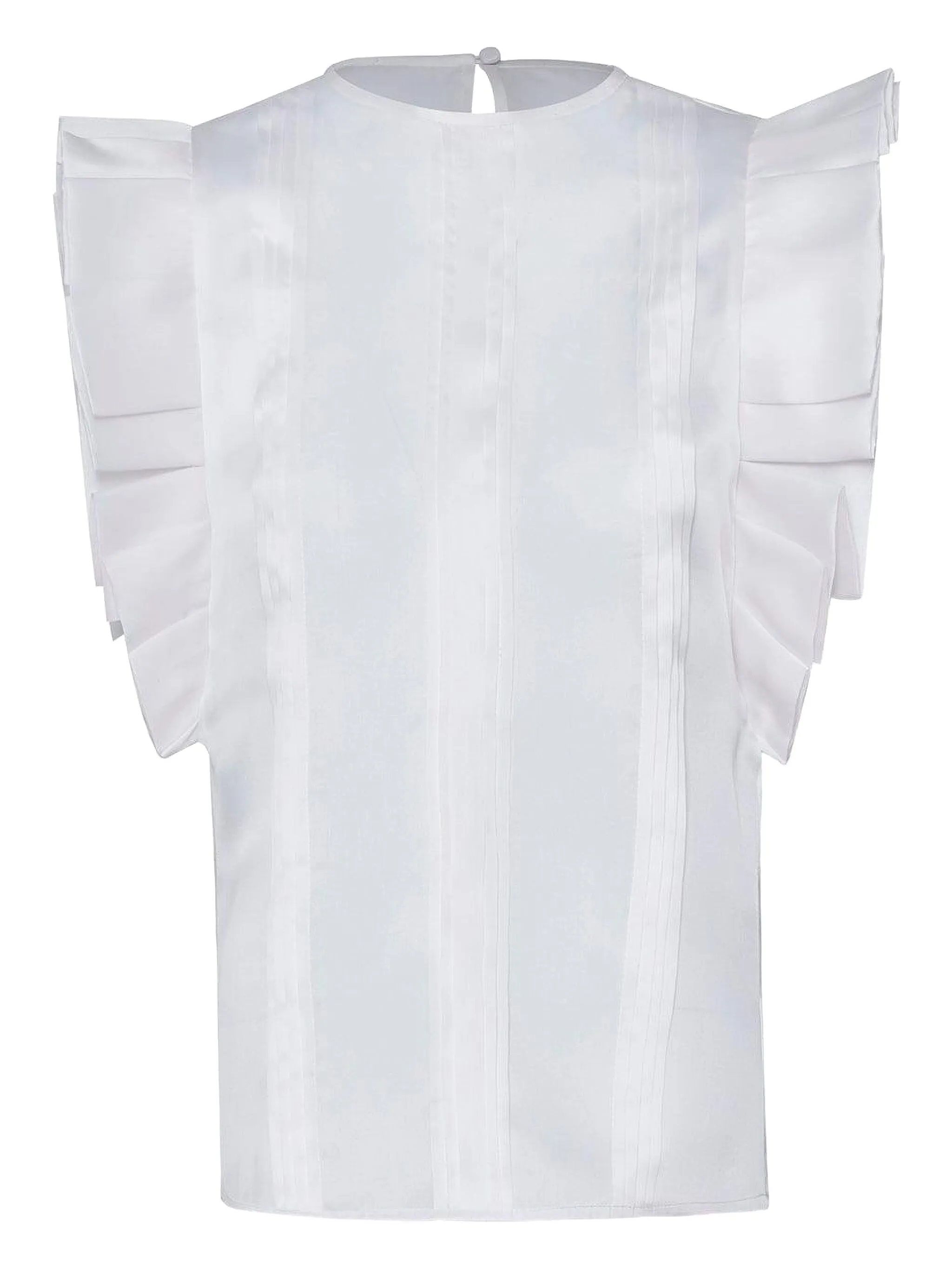 

Плиссированная блузка с рюшами Arcila Andres Otalora, бежевый