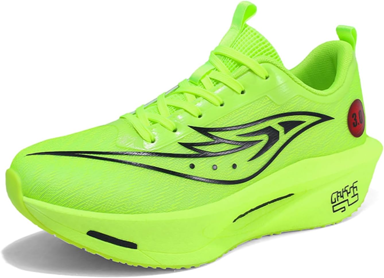 

Мужские кроссовки с сеткой и шнуровкой, с толстой подошвой и противоскользящей структурой, мягкая подошва, амортизация, удобные и стильные беговые кроссовки, подходящие для кампуса, уличного спорта и волейбола Negyanme, зеленый