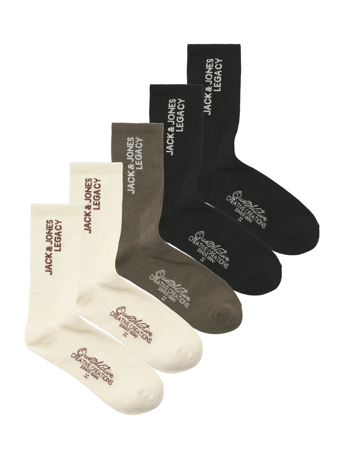 

JACK & JONES Носки 'JACROAR' в цвете Taupe, светло-серый, черный